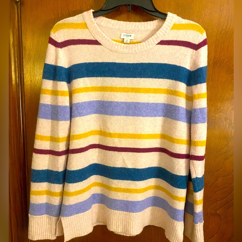 Soft striped J Crew sweater size S